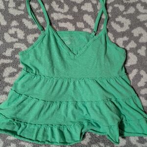 American Eagle Outfitters Green Camisole